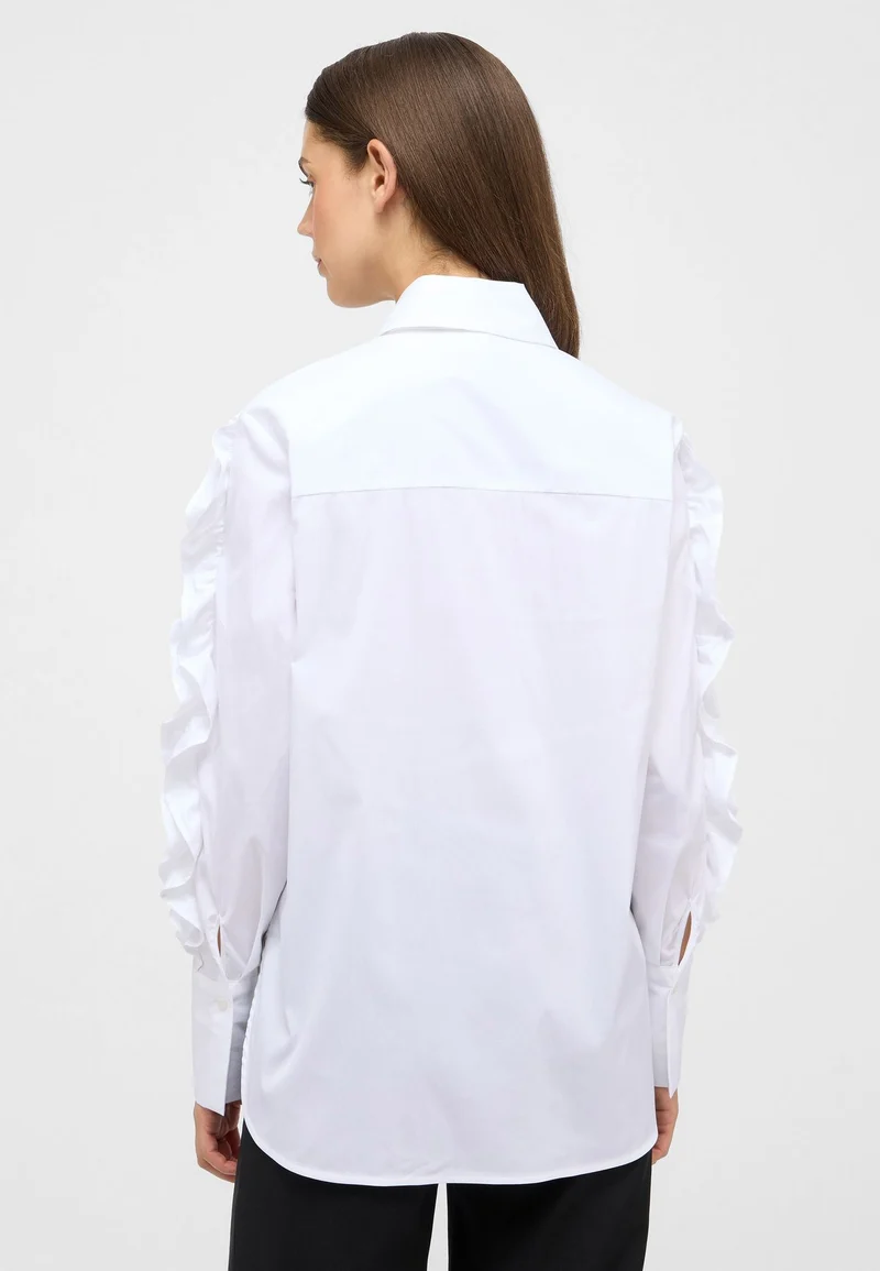 Signature Shirt Bluse Popeline Langarm