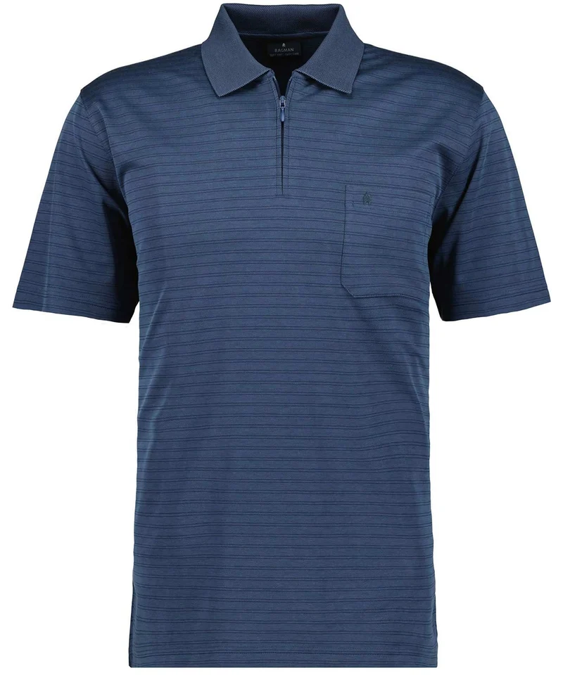 Softknit-Polo fineliner mit RV