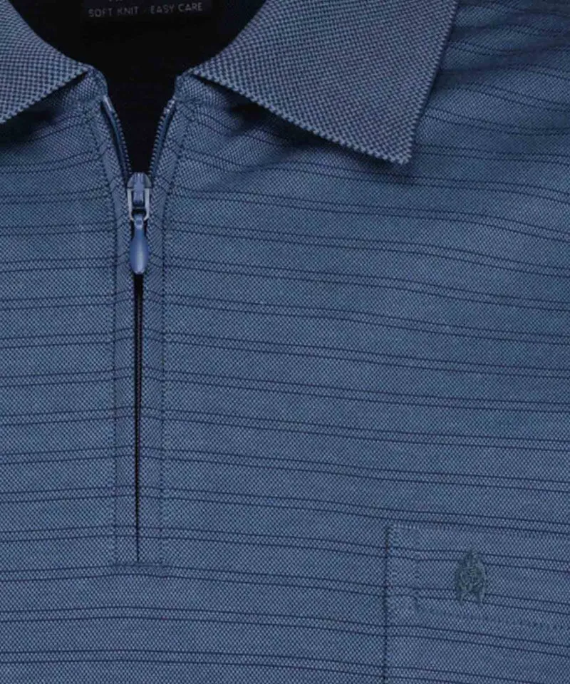 Softknit-Polo fineliner mit RV