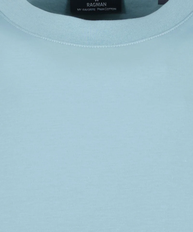 Pima T-Shirt Rundhals mit Bündchen