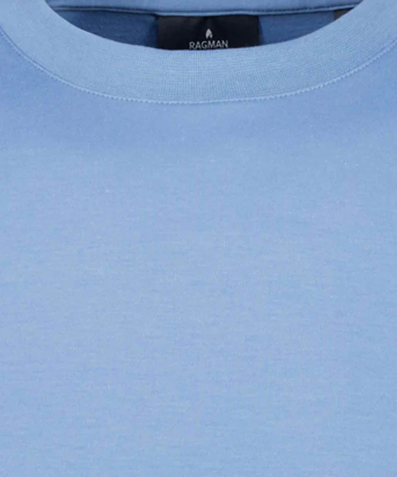 Pima T-Shirt Rundhals mit Bündchen