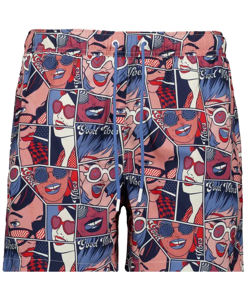 Badeshorts mit Alloverprint