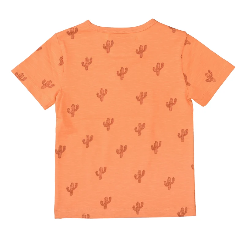 T-Shirt mit Kaktus-Print-Allover