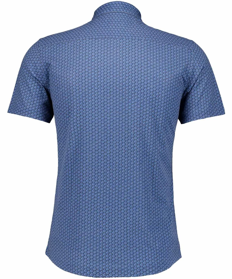 Softknit-Hemd mit Print, kurzarm