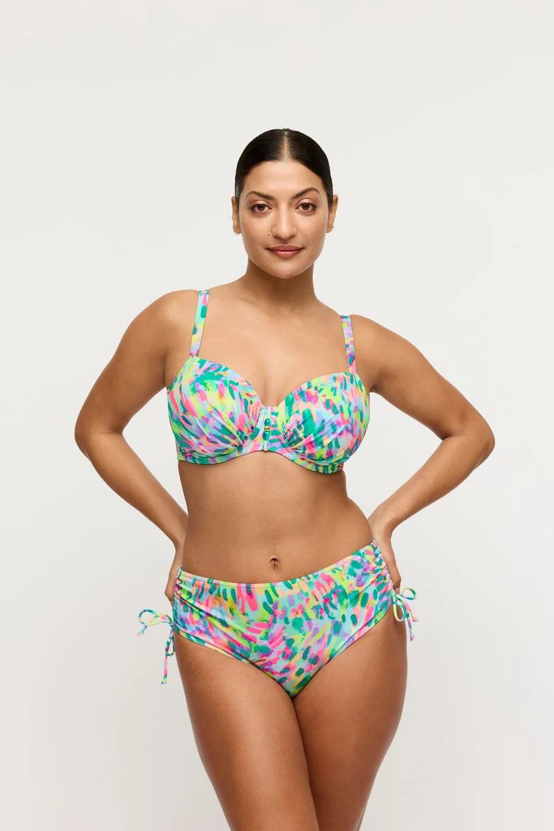 DOUALA Impressionist Summer Bikini Taillenslip m. Schnur