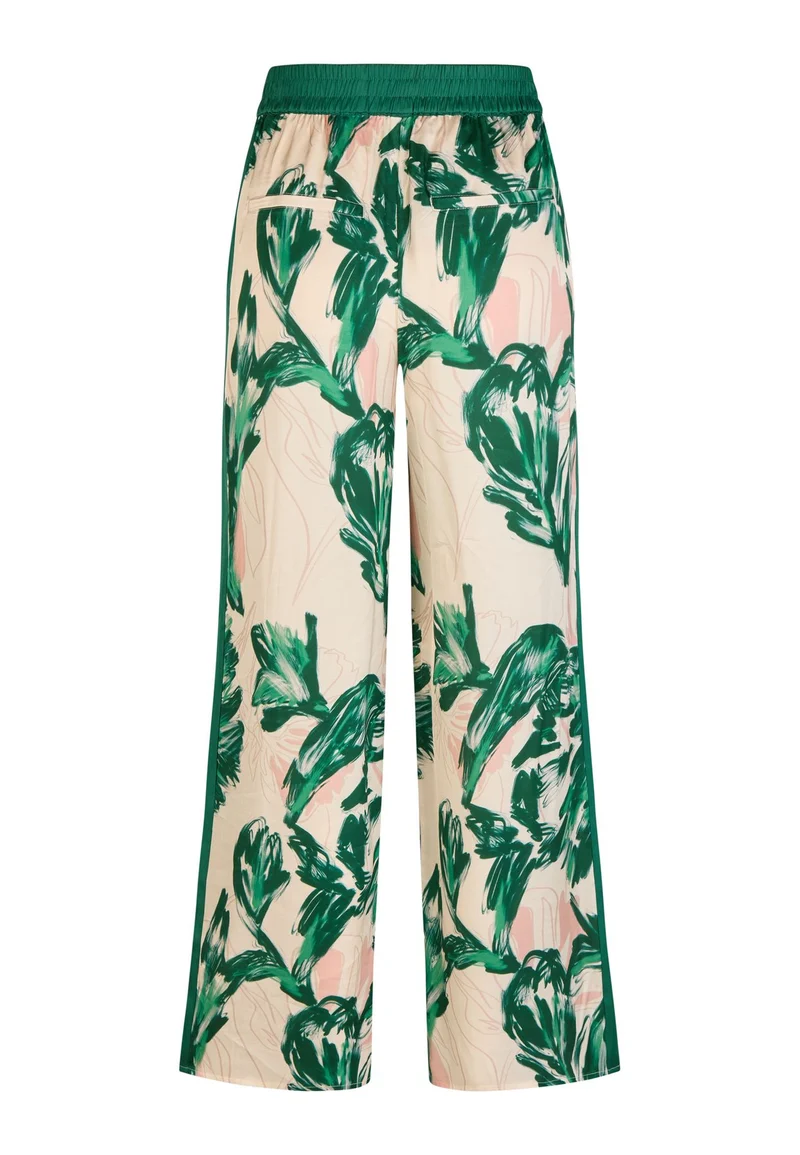 Pyjamahose mit grünem Print