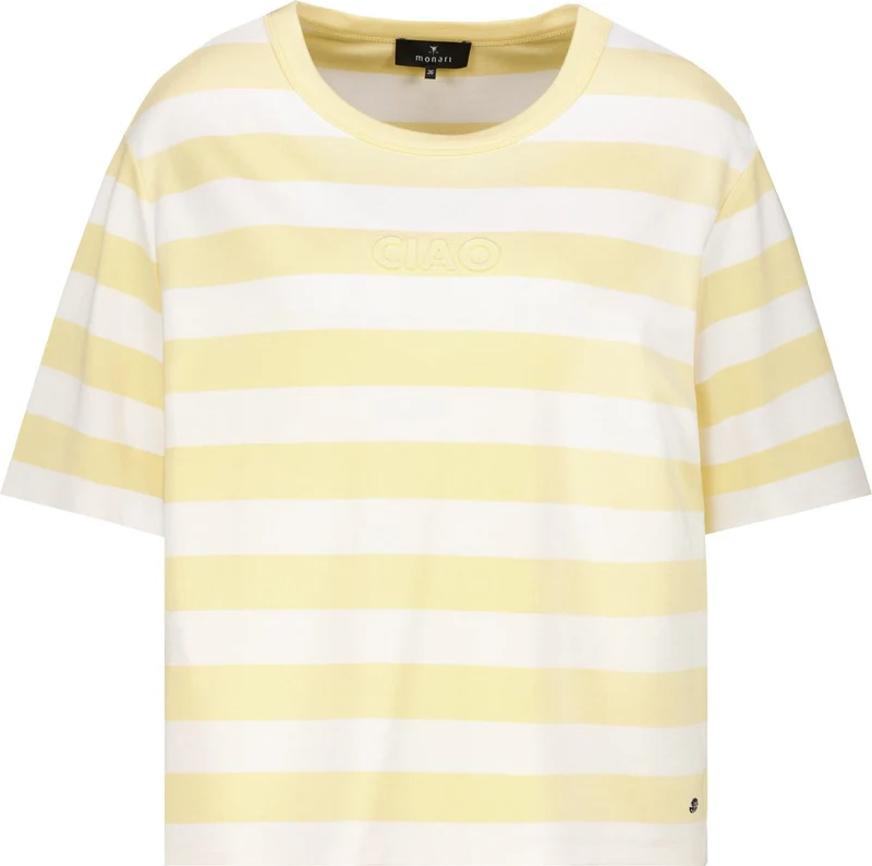 Sweatshirt, pastel yellow ringel