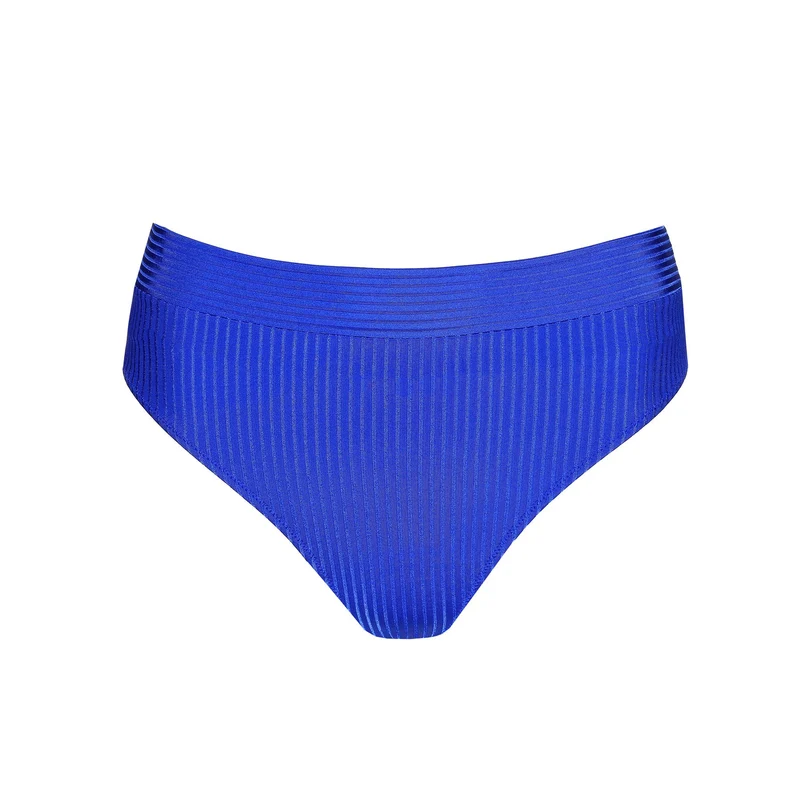 EMLY electric blue Bikinislip mit Umschlag