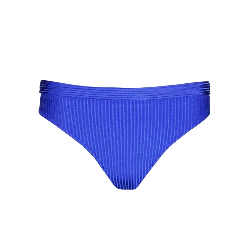 EMLY electric blue Bikinislip mit Umschlag
