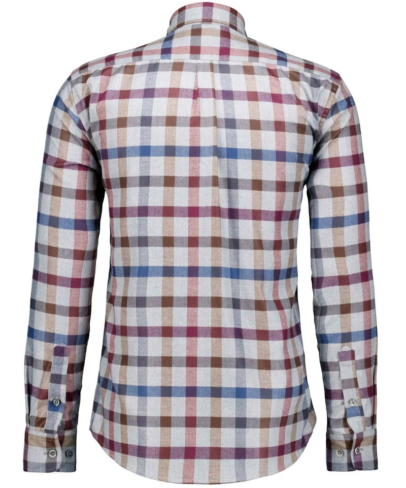 Karo-Hemd Ceramica, Button-down-Kragen