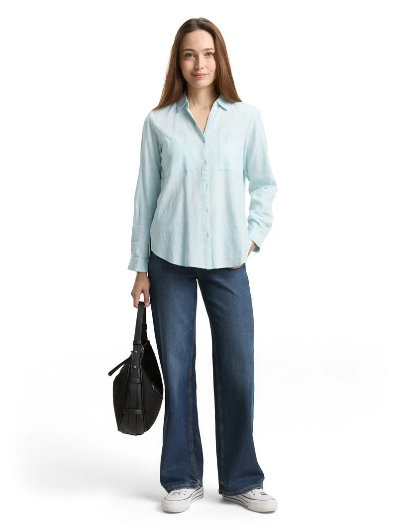 Bluse mit Brusttaschen