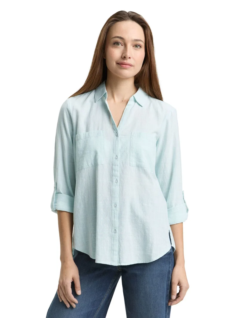 Bluse mit Brusttaschen
