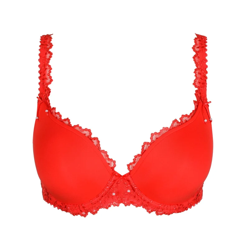 JANE true red Unterlegter BH Herzform
