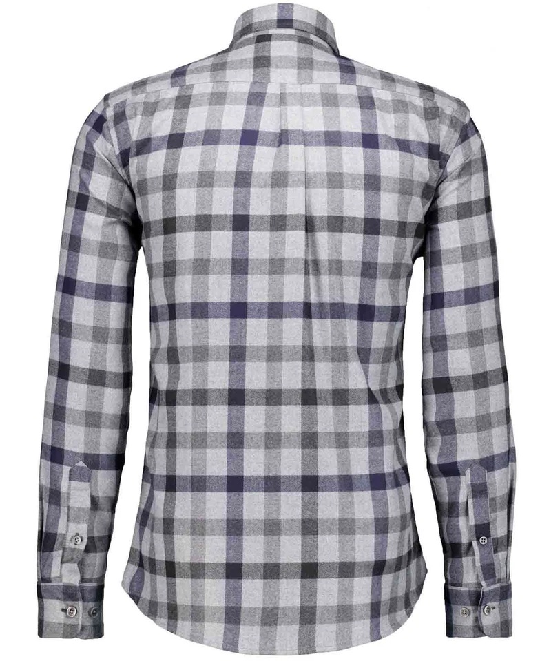 Karo-Hemd Ceramica, Button-down-Kragen
