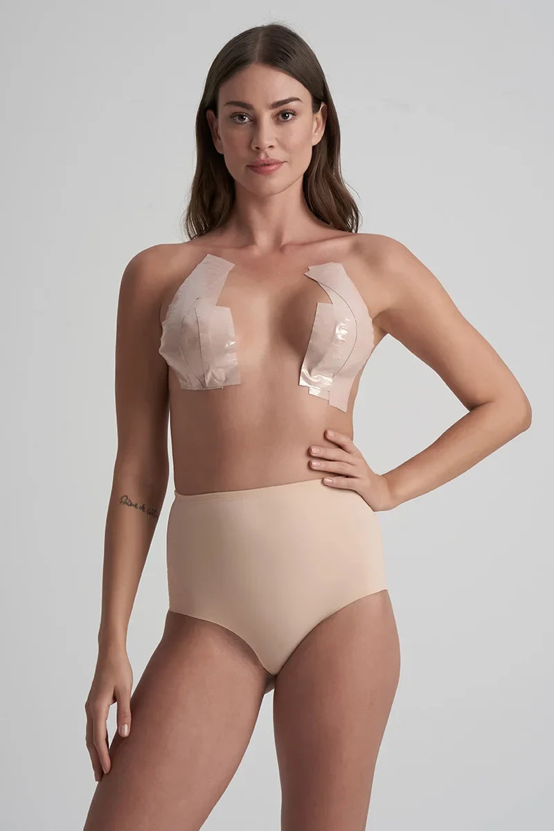 ByeBra - Doppelseitiges Körperklebeband (5 cm) Beige