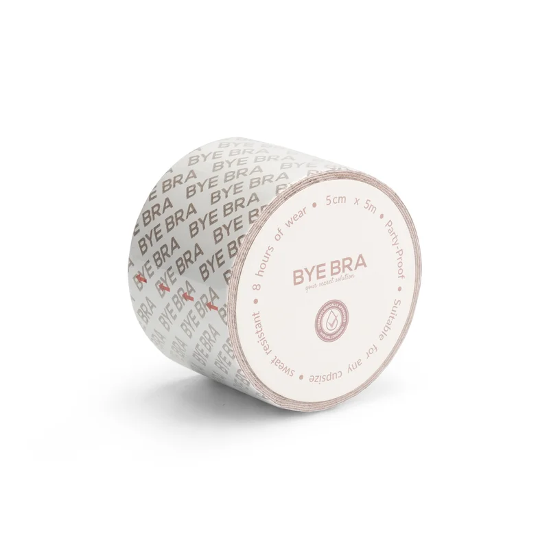 ByeBra - Doppelseitiges Körperklebeband (5 cm) Beige