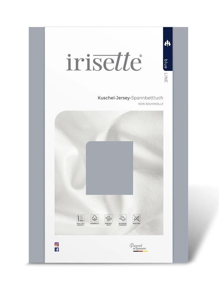 Irisette Kuschel-Jersey Spannbetttuch Vesuv 0012