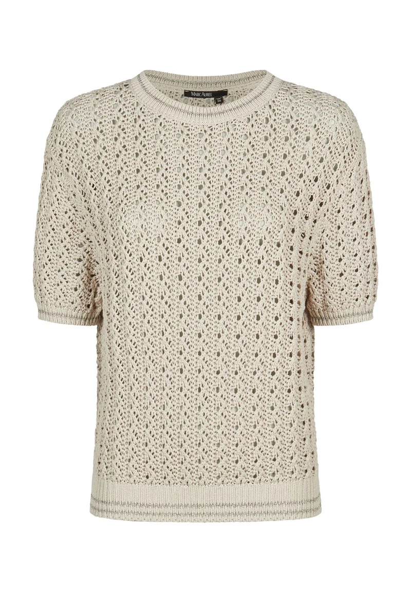 Pullover mit Lurex-Ringeln