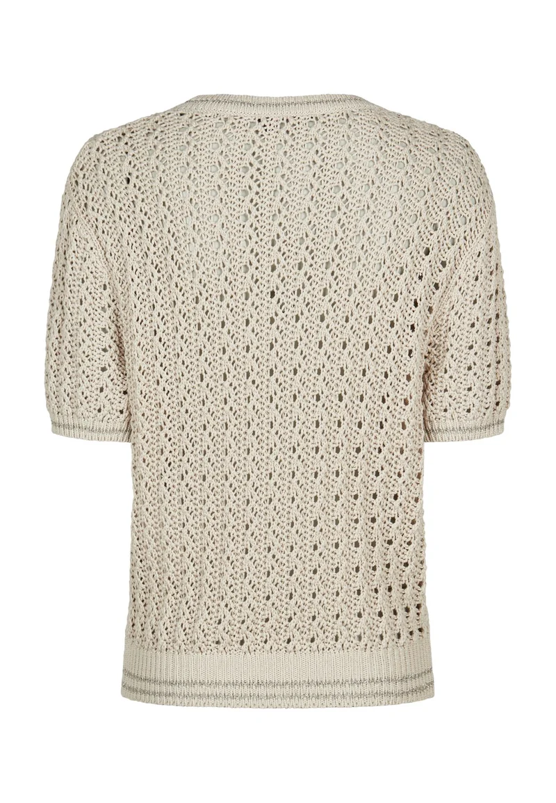 Pullover mit Lurex-Ringeln