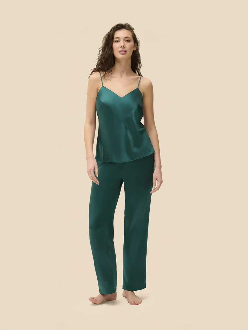 Simone Perele – Love Me Seidenhose Smaragdgrün