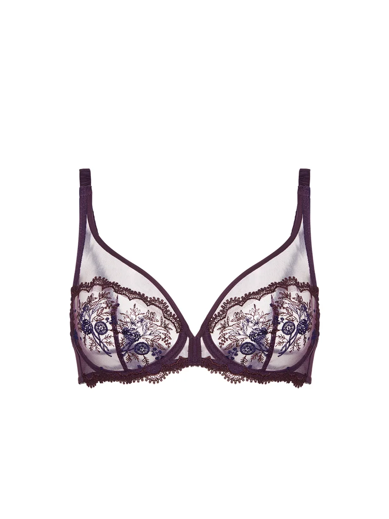 Simone Perele - Intrigue Sheer Plunge Bra Fig