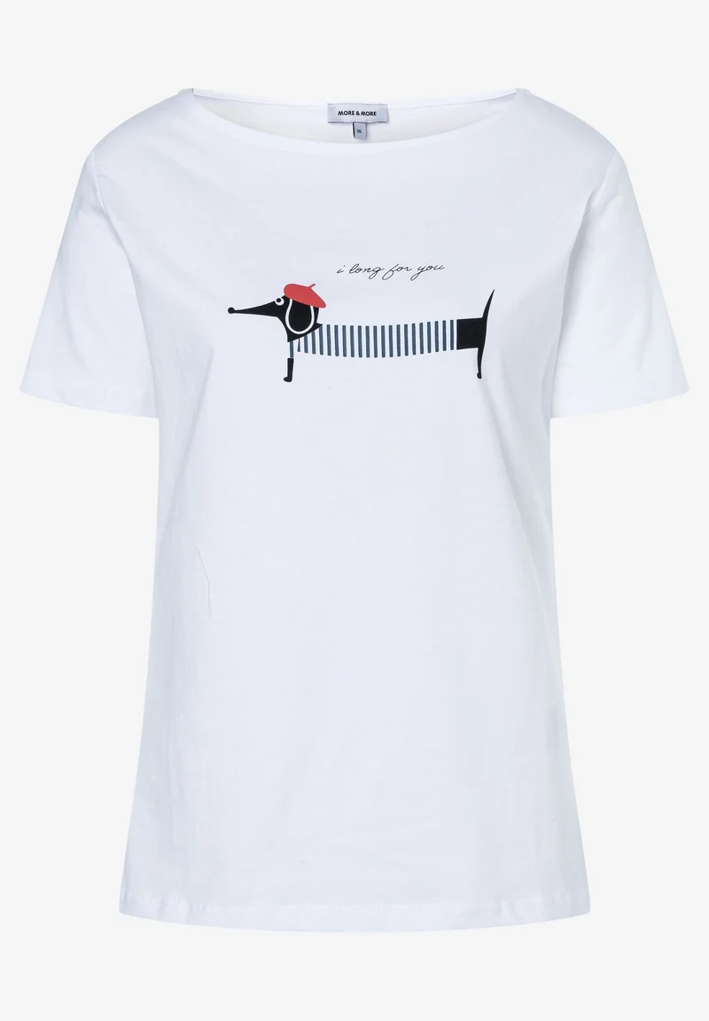 T-Shirt mit Dackelprint