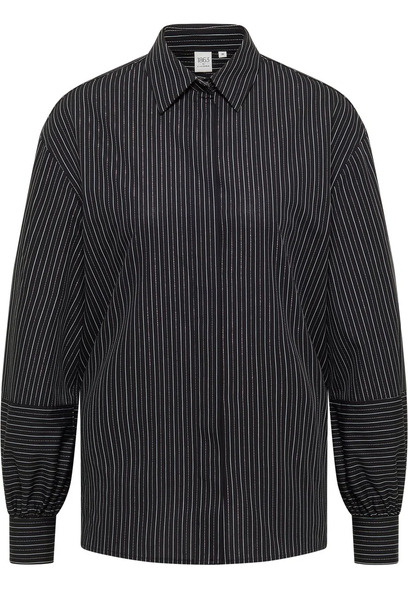 Bluse Popeline Langarm