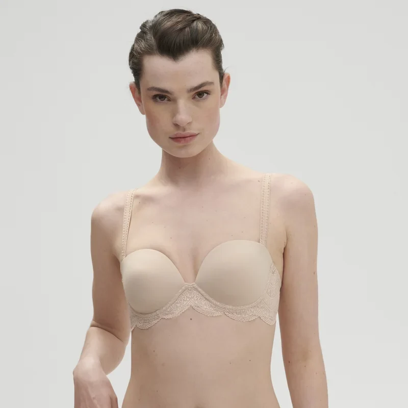 Simone Perele – Karma Trägerloser Plunge-BH Peau Rosée