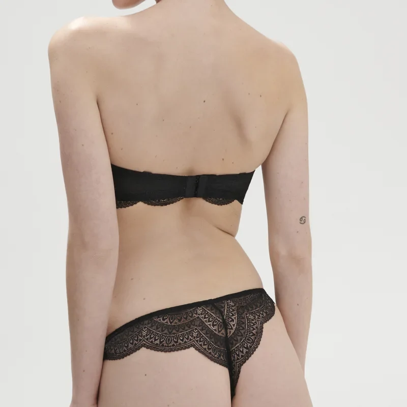 Simone Perele - Karma trägerloser BH mit tiefem Ausschnitt, Schwarz