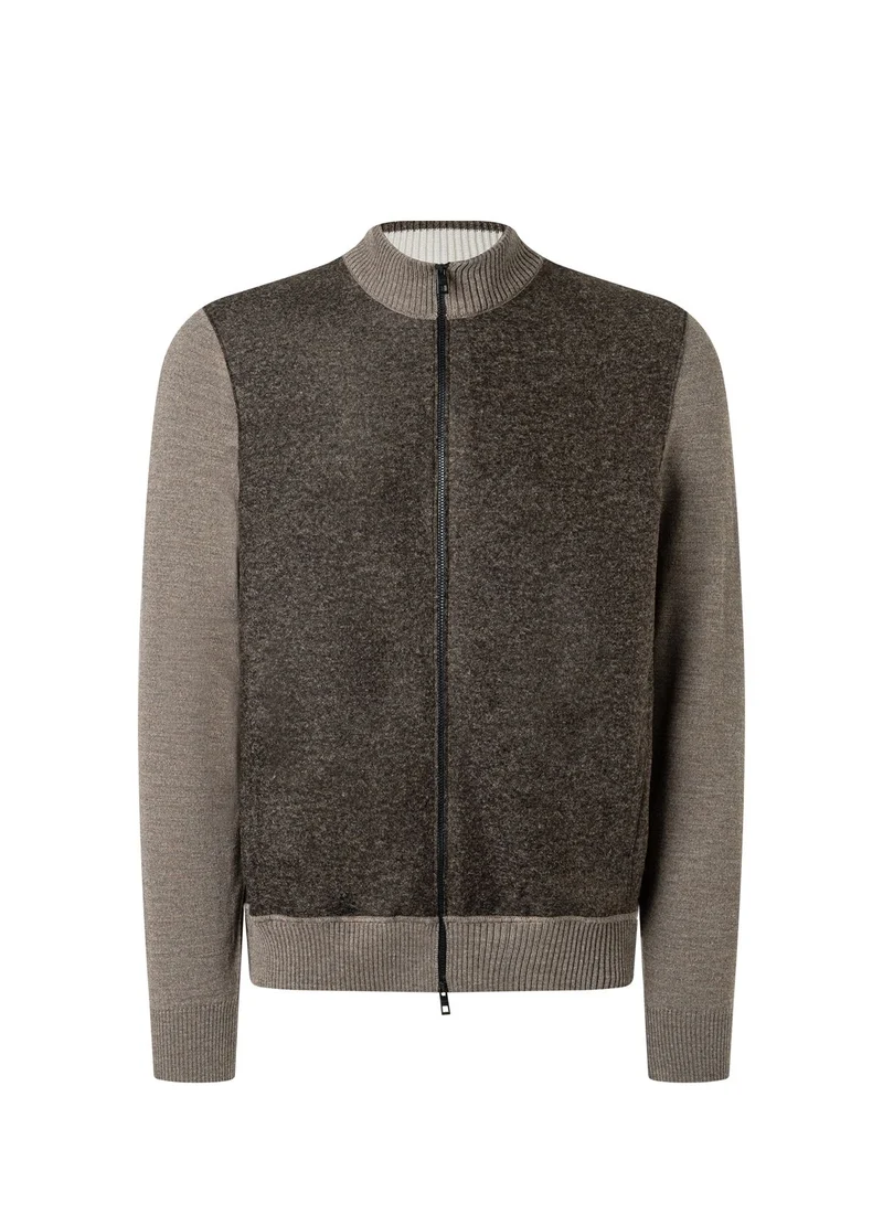 Strickjacke Zip 1/1 Arm