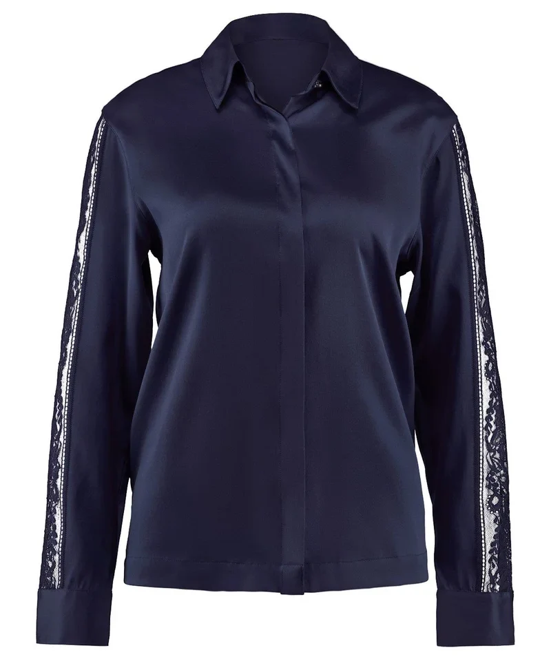 Aubade - Midnight Whisper Bluse Abendblau