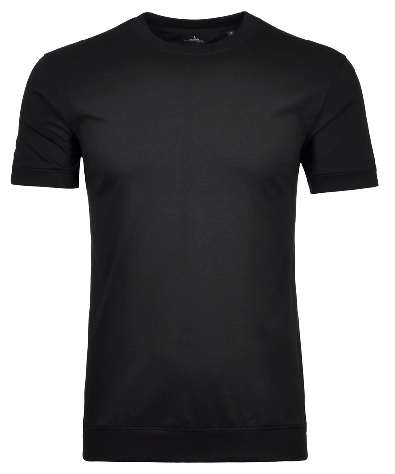 Pima T-Shirt Rundhals mit Bündchen