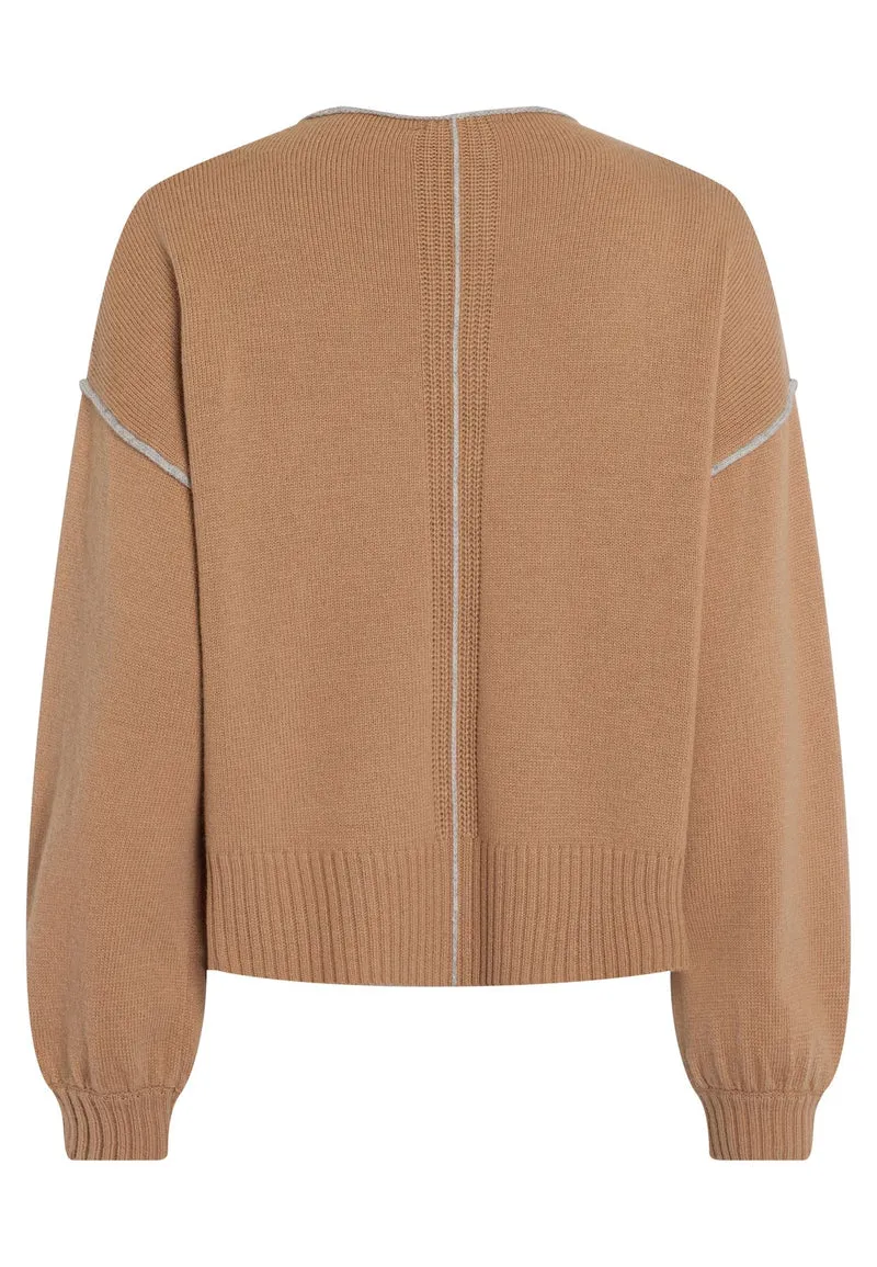 Pullover mit Kontrast-Details