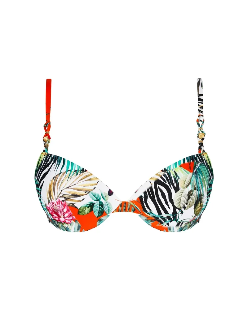 Lise Charmel Bademode - Gepolstertes Plunge-Bikinioberteil Echappee Libre Echappee Tropic