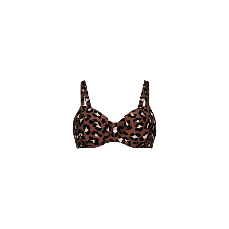 Rosa Faia Bademode – Leandra Bikini-Oberteil Toffee