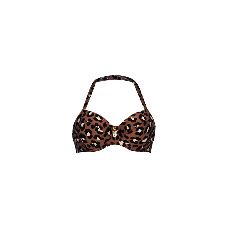 Rosa Faia Bademode – Leandra Bikini-Oberteil Toffee