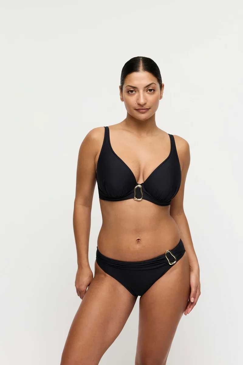 PrimaDonna Swimwear - Uvita Gepolstertes Bikini-Oberteil mit tiefem Ausschnitt Schwarz
