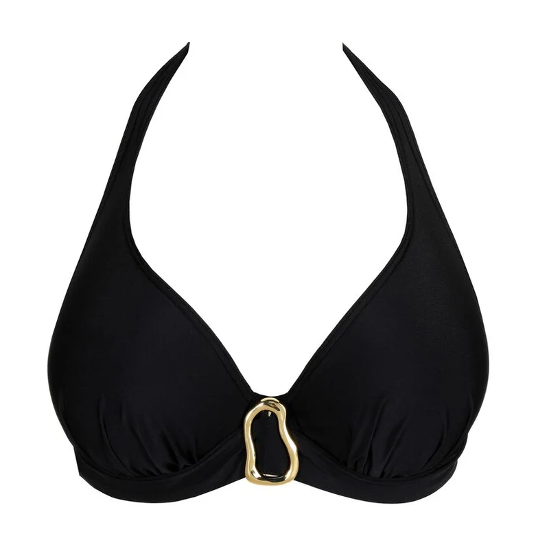 PrimaDonna Swimwear - Uvita Gepolstertes Bikini-Oberteil mit tiefem Ausschnitt Schwarz