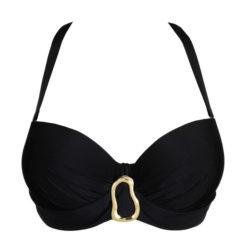 PrimaDonna Swimwear - Uvita Gepolstertes trägerloses Bikini-Oberteil Schwarz
