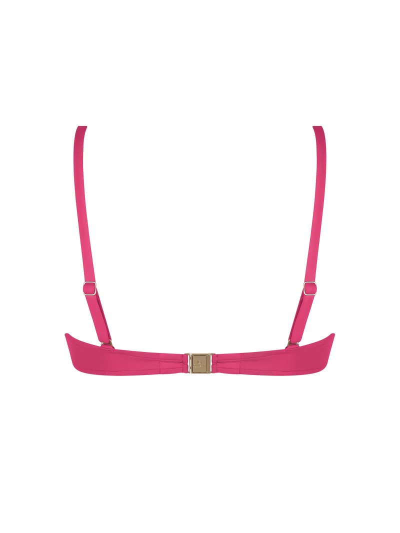 Lise Charmel Swimwear - Sillage Couture Gepolstertes Bikini-Oberteil mit tiefem Ausschnitt, Fuchsia Sillage