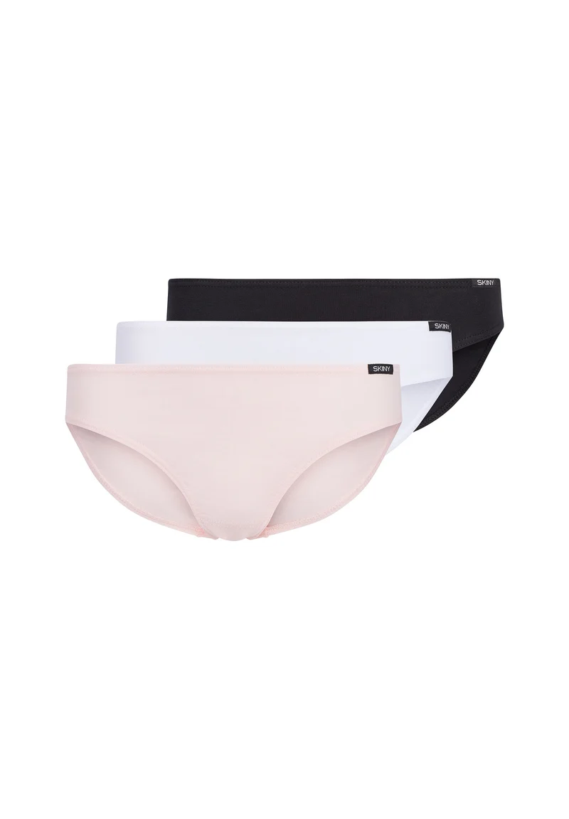 Cotton Multipacks Girls bikini briefs 3 pack | pearl white black selection 030034-08S141