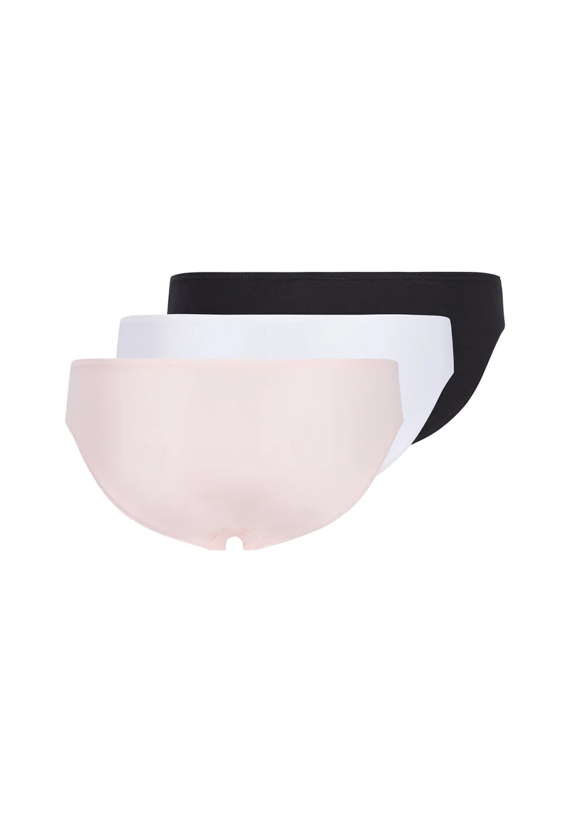 Cotton Multipacks Girls bikini briefs 3 pack | pearl white black selection 030034-08S141