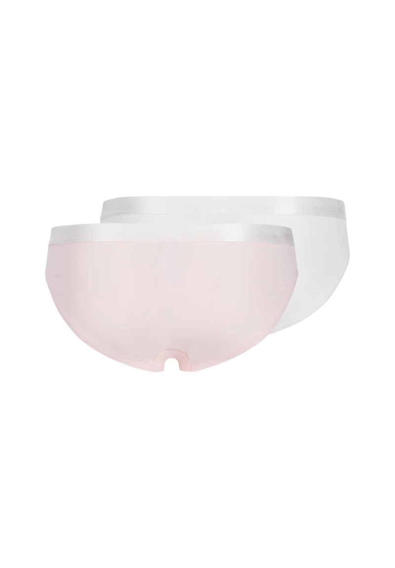 Cotton Elastic Girls bikini briefs 2 pack | pearl selection 030032-08S140