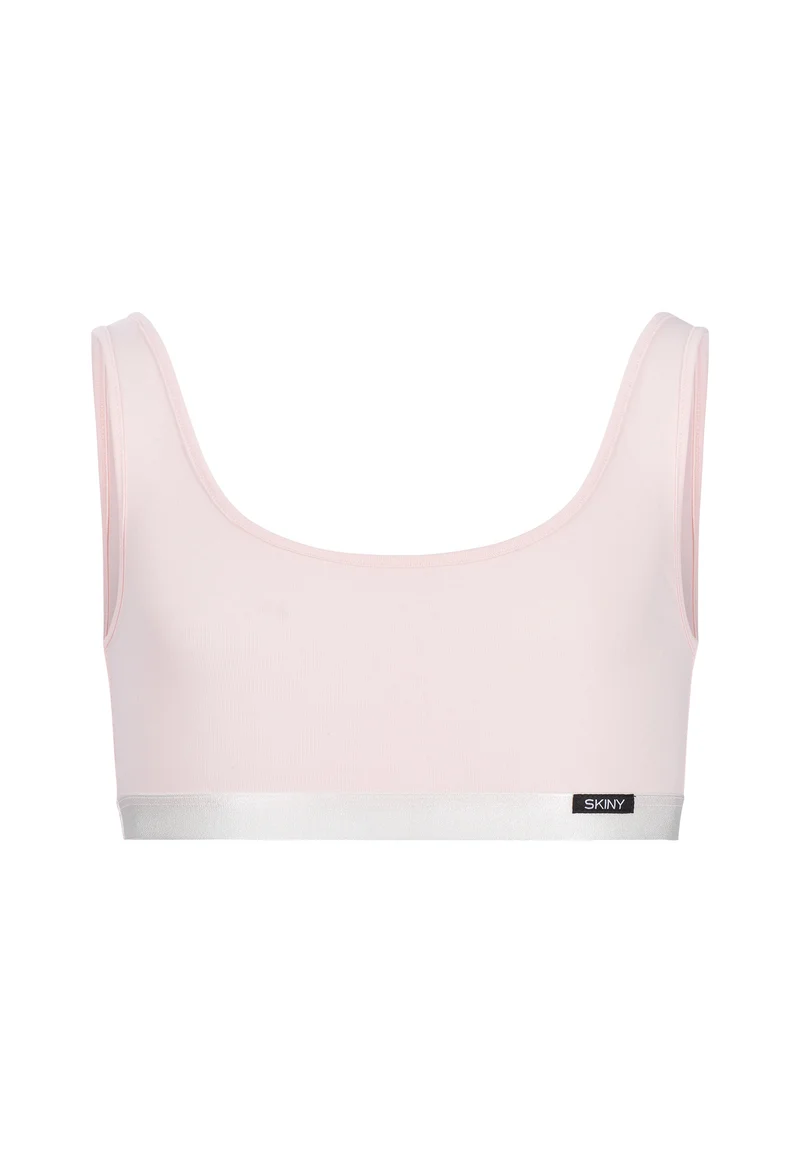 Cotton Elastic Girls crop top 2 pack | pearl selection 030007-08S140