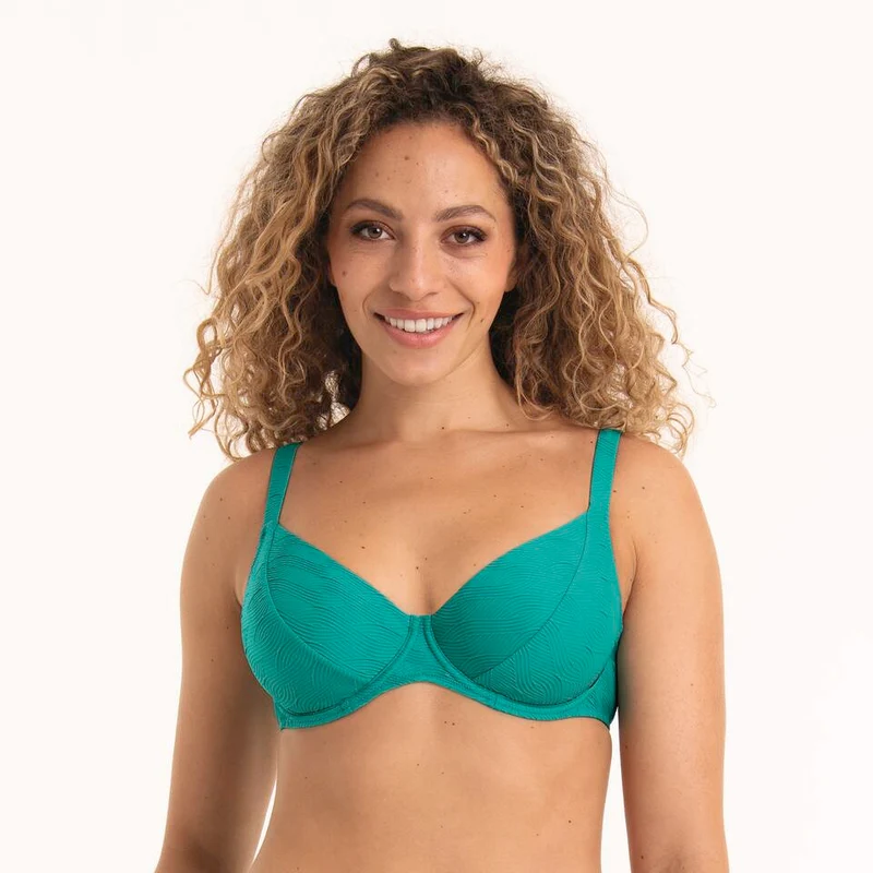 Rosa Faia Swimwear - Celine Bikini-Oberteil Aquagrün