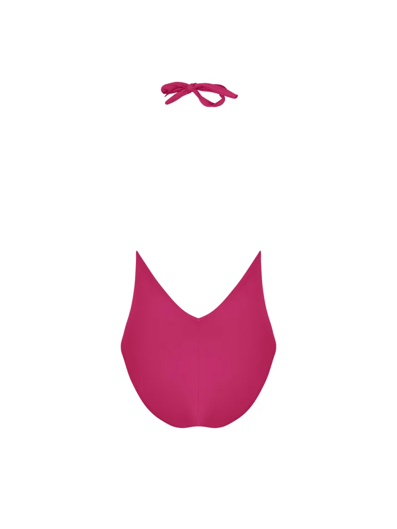 Lise Charmel Bademode - Sillage Couture Neckholder-Badeanzug mit tiefem Rückenausschnitt, Fuchsia Sillage