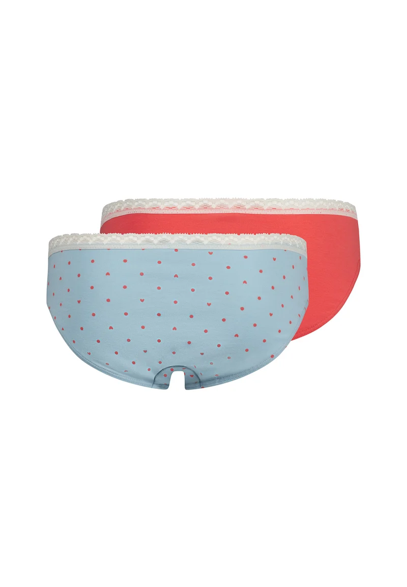 CottonLace Multipack Girls bikini briefs 2 pack | heartedots selection 030005-08S849