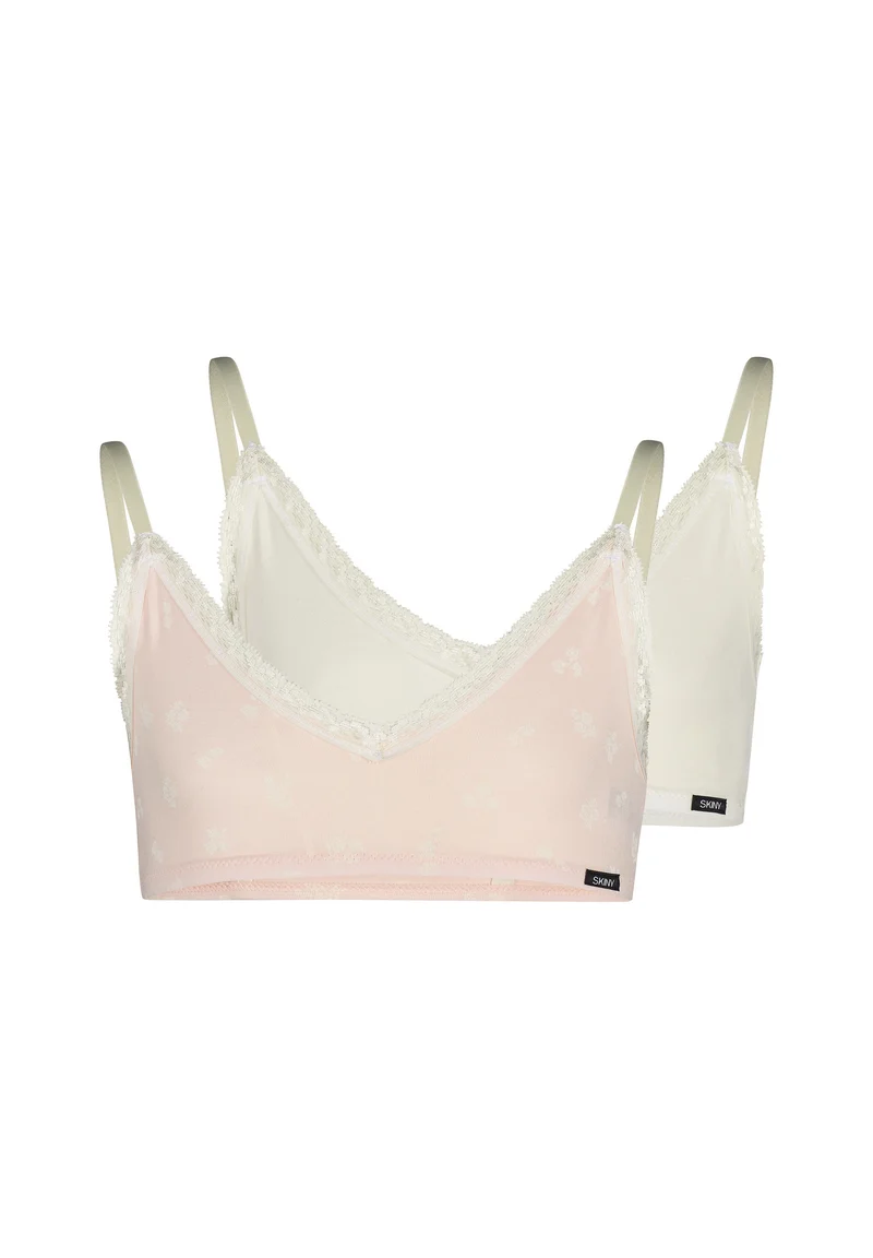 CottonLace Multipack Girls crop top 2 pack | pearlflowers selection 030003-08S463