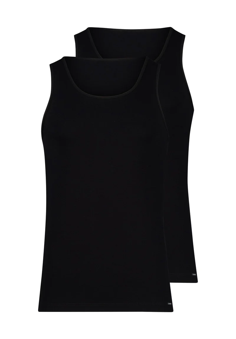 Cotton Multipack Tank Top 2 pack | black 087609-087665