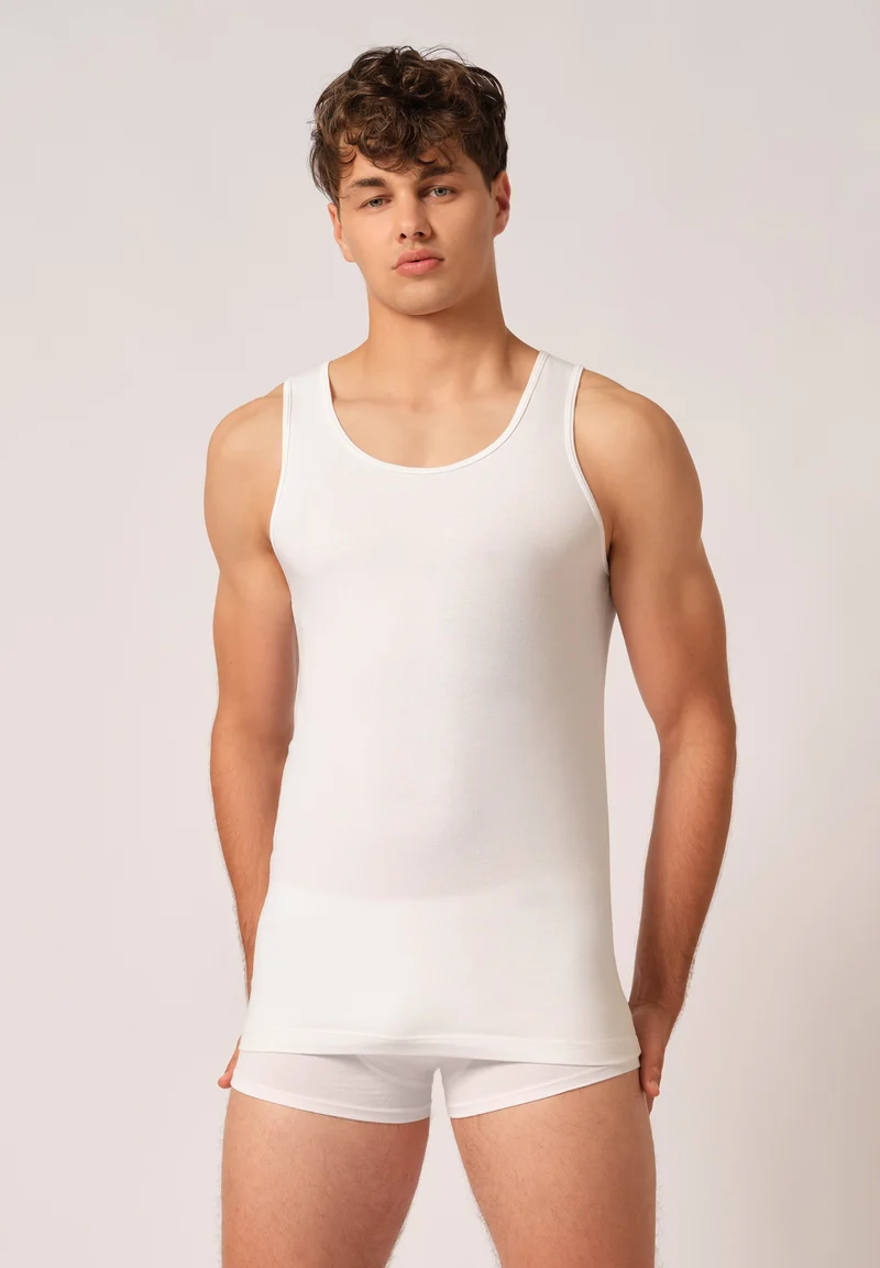 Cotton Multipack Tank Top 2 pack | white 087609-080500